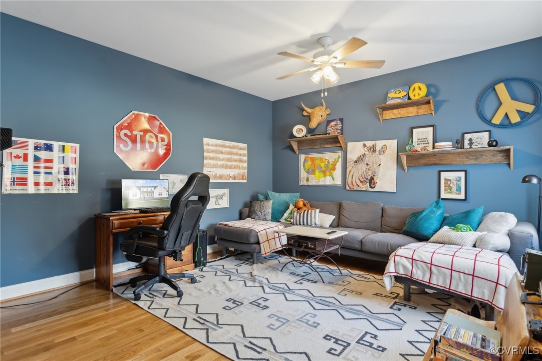 13279 Hanover Courthouse Road Hanover, VA 23069 - Photo 28 of 50 Home office featuring ceiling fan, baseboards, and
