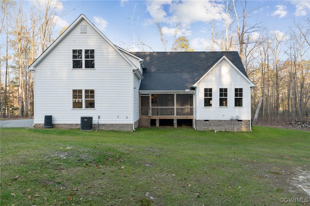 13279 Hanover Courthouse Road Hanover, VA 23069 - Photo 45 of 50 Rear view of property featuring crawl space, a law
