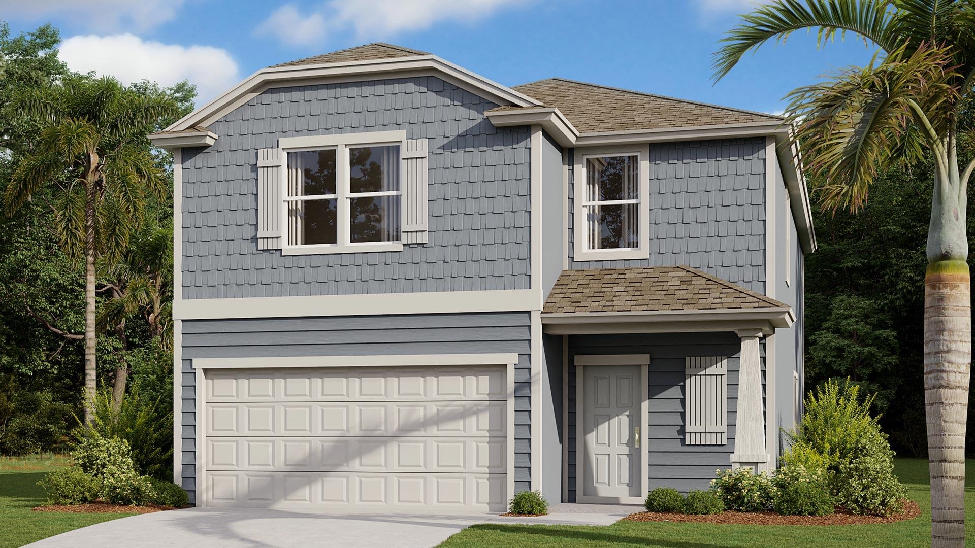 287 Falcon Ridge Road St. Augustine, FL 32084 - Photo 4 of 15 a front view of a house with a garden