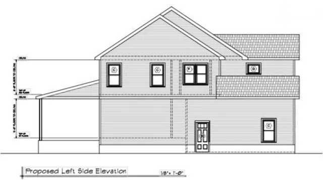 a black and white photo of a building