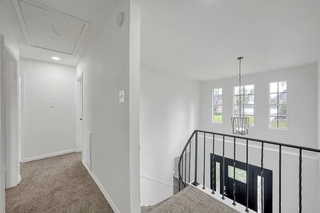 a view of an empty room