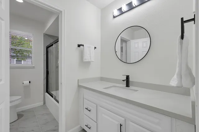 a view of a backyard with a slide