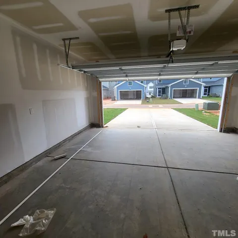 a view of a garage