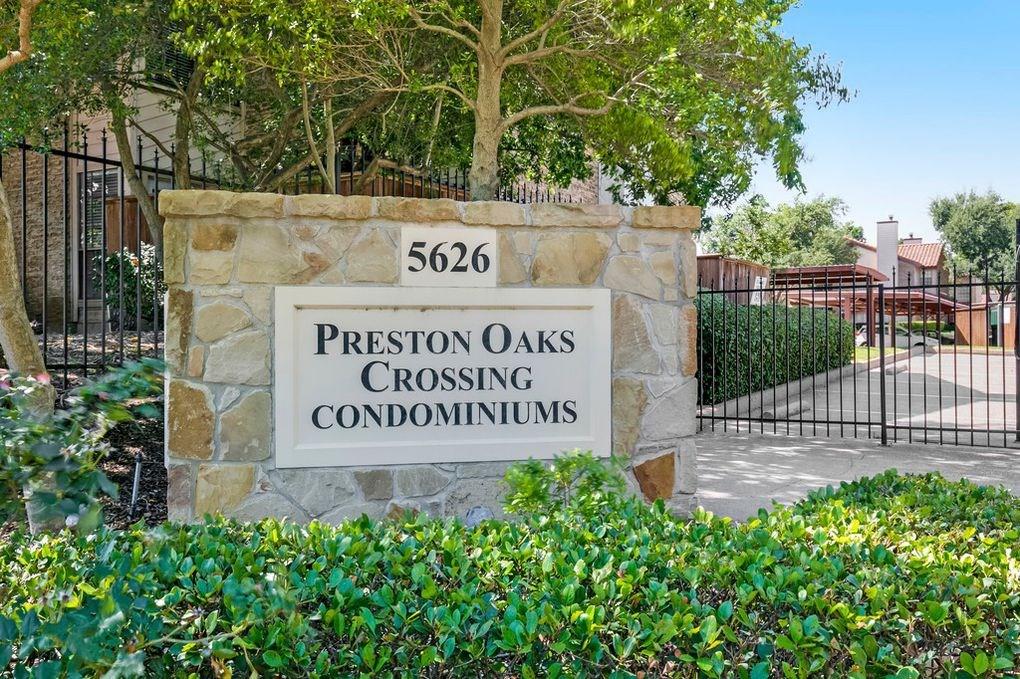 5626 Preston Oaks Road, Unit 40B Dallas, TX 75254 - Photo 1 of 1 a sign on the side of a building