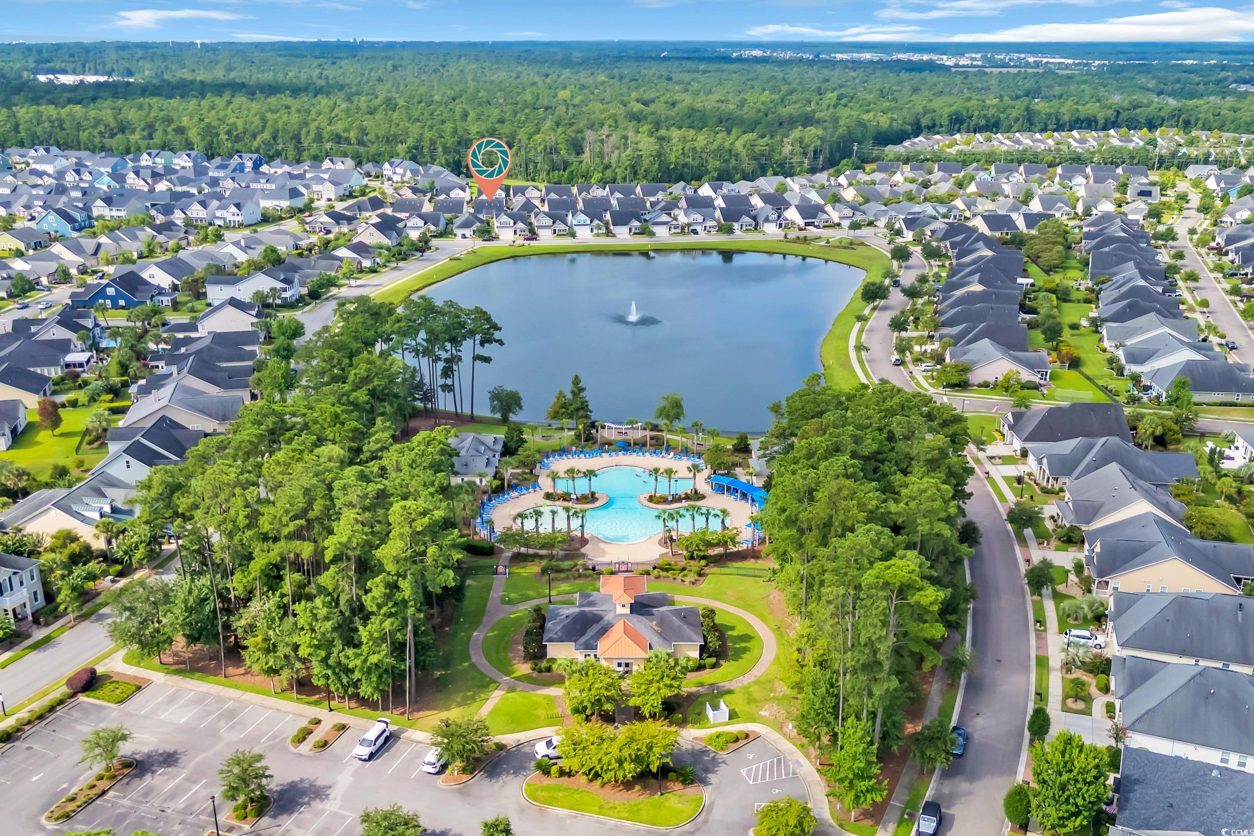 1464 Culbertson Avenue Myrtle Beach, SC 29577 - Photo 31 of 40 Aerial overview of property's location featuring nearby suburban area and a nearby body of water