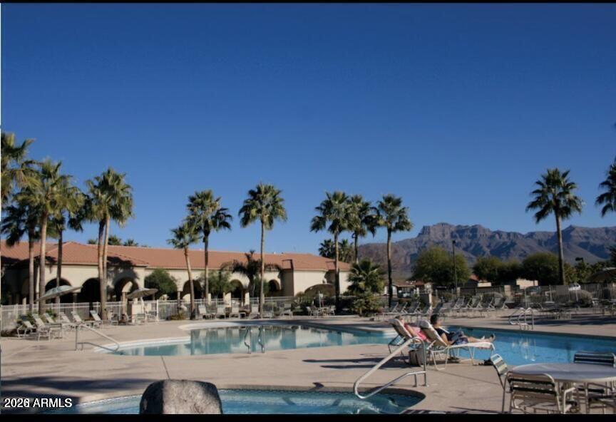 3301 South Goldfield Road, Unit 4086 Apache Junction, AZ 85119 - Photo 41 of 41 a view of a lake with palm trees