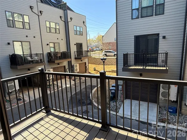 a view of city from balcony