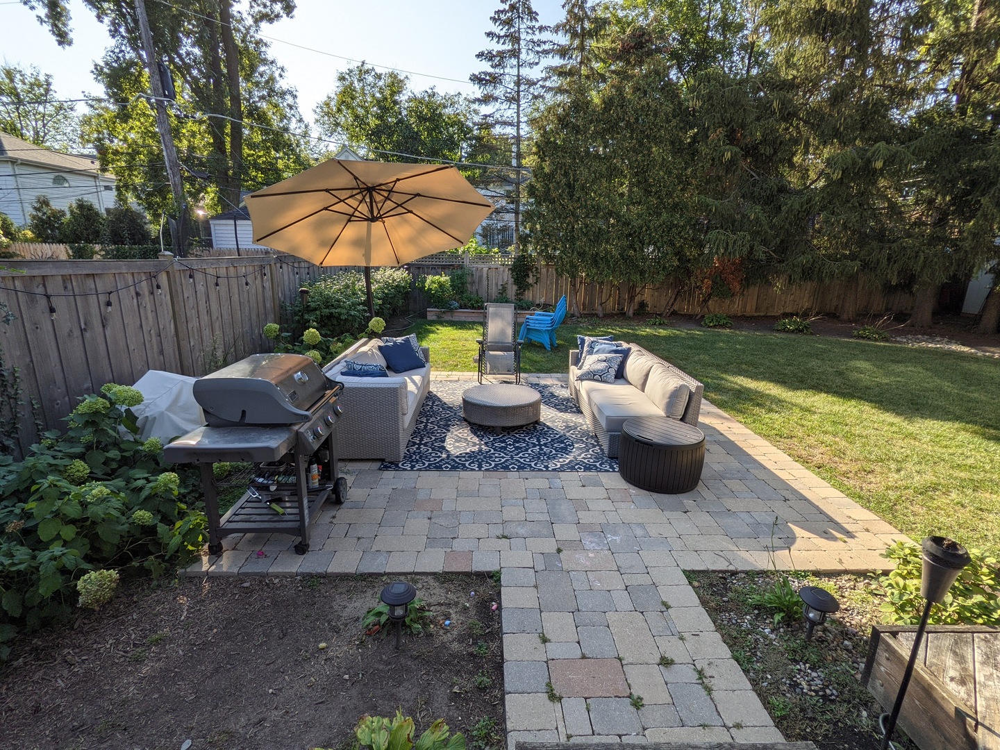 730 Forest Road Glenview, IL 60025 - Photo 28 of 37 a view of a patio with furniture and a backyard