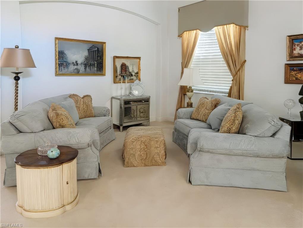 5758 Lago Villaggio Way Naples, FL 34104 - Photo 9 of 42 View of carpeted living room