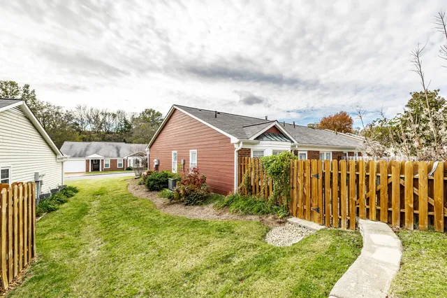 a view of a house with garden
