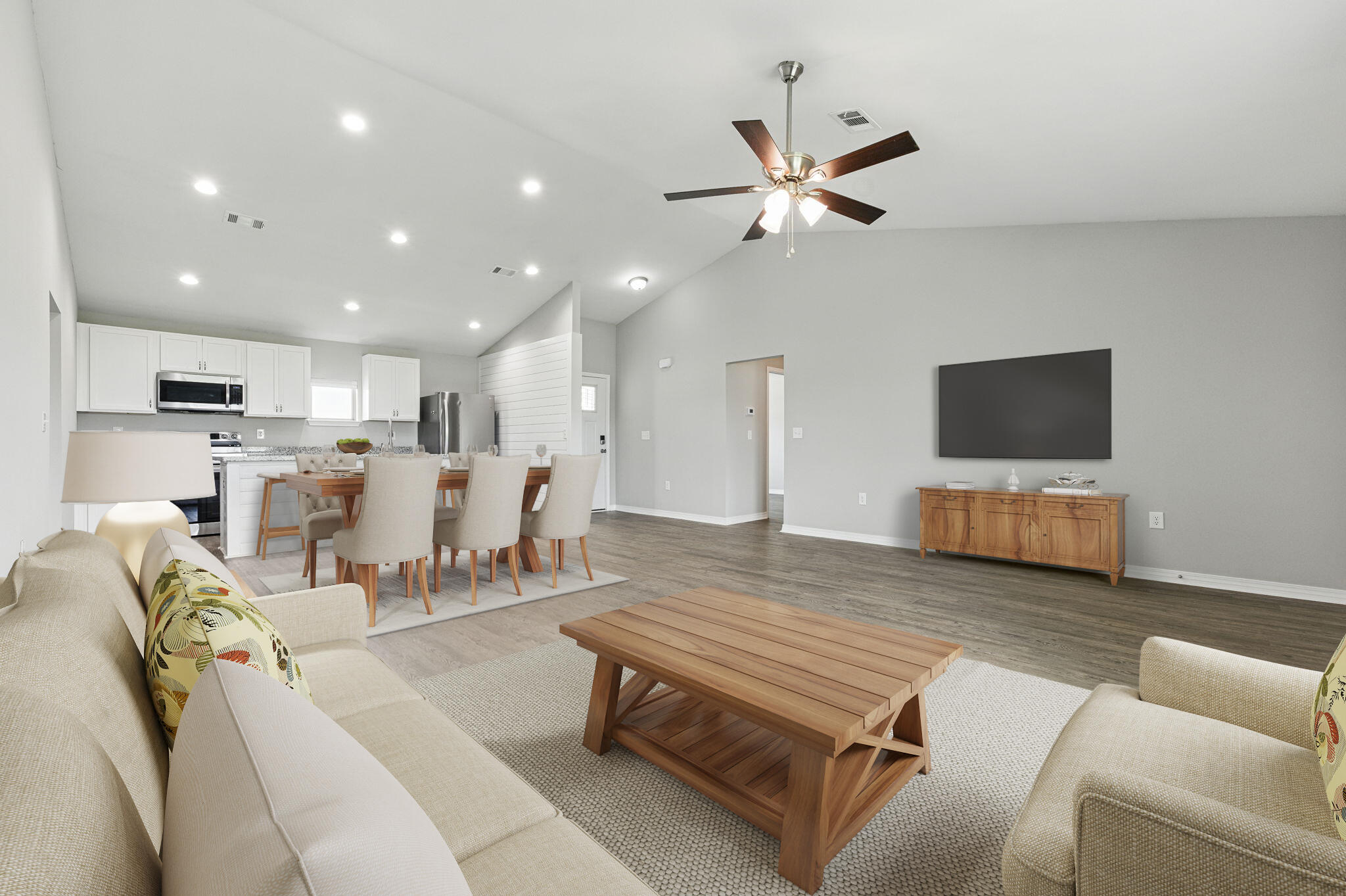 3541 Godwin Road Jay, FL 32565 - Photo 3 of 28 a living room with furniture and a flat screen tv