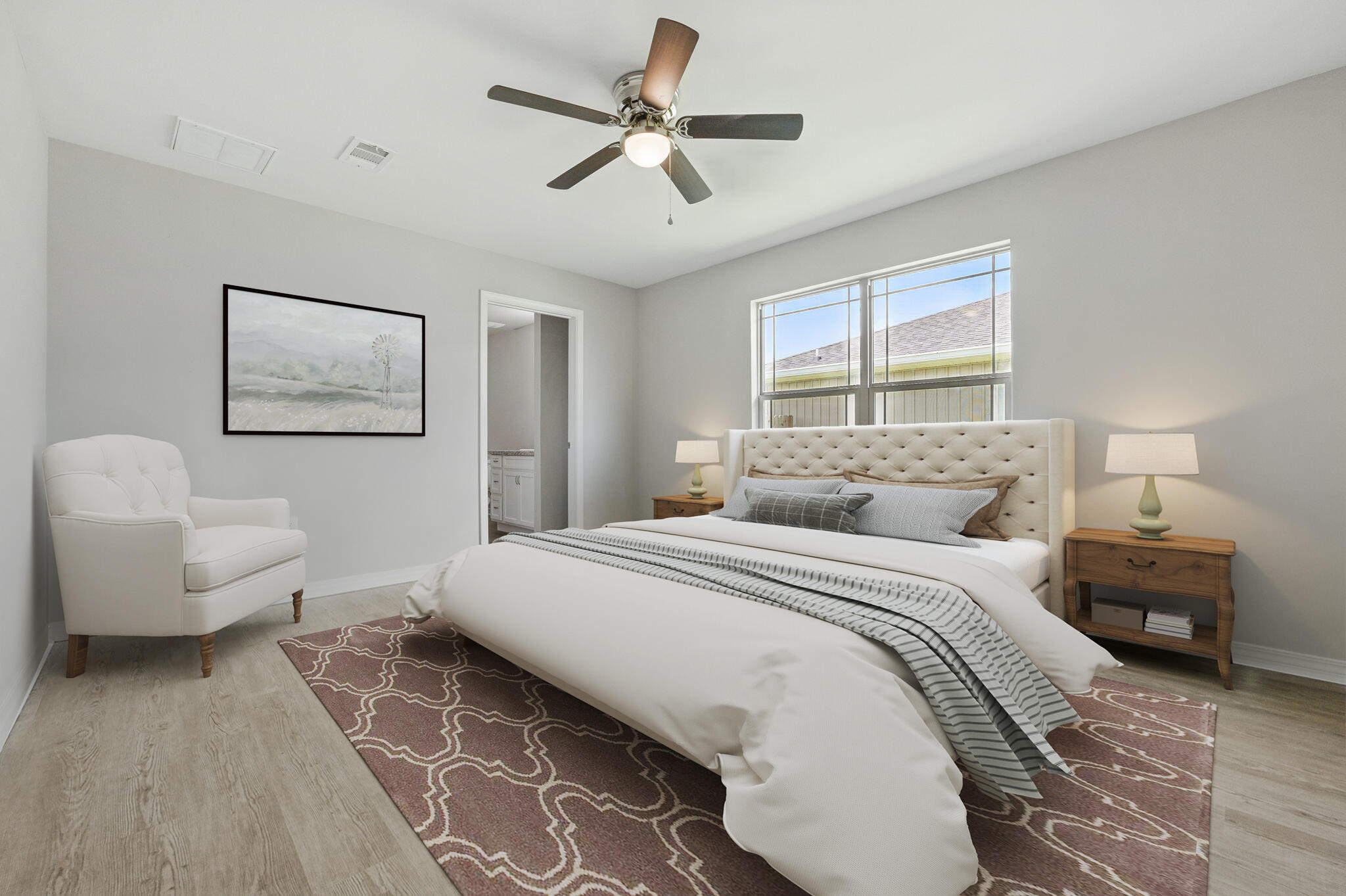3541 Godwin Road Jay, FL 32565 - Photo 9 of 28 a bedroom with a bed and a couch