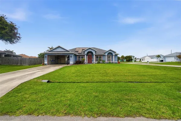 a house view with a outdoor space