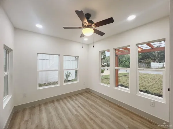 a view of an empty room