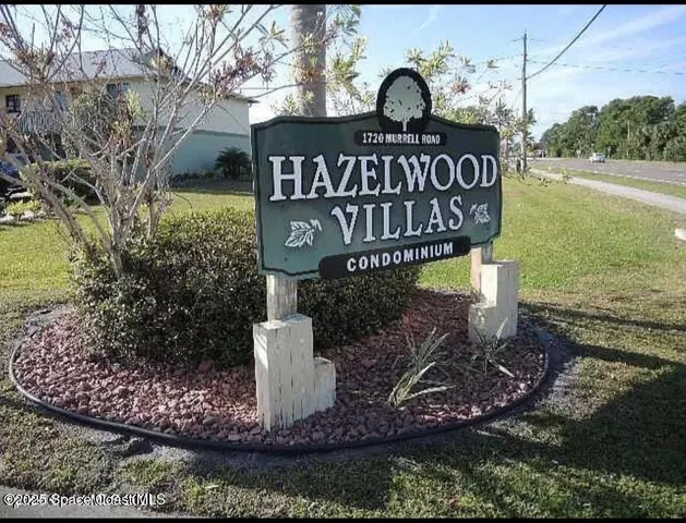 a view of a street sign