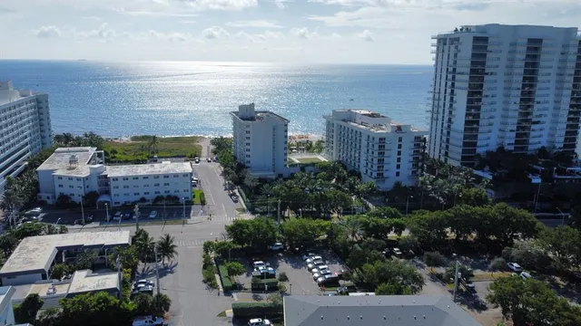 a view of buildings with a street