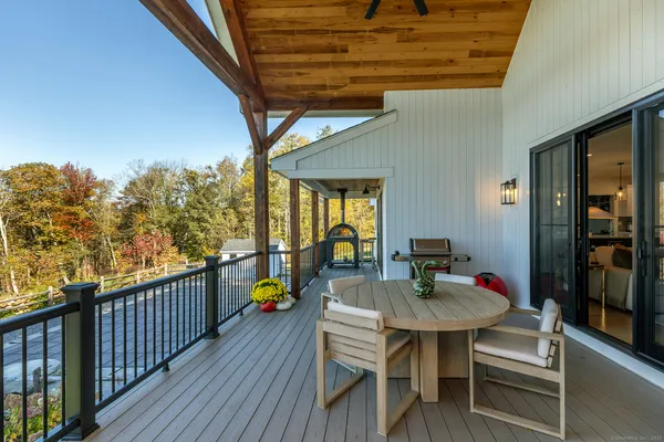 a view of a outdoor seating