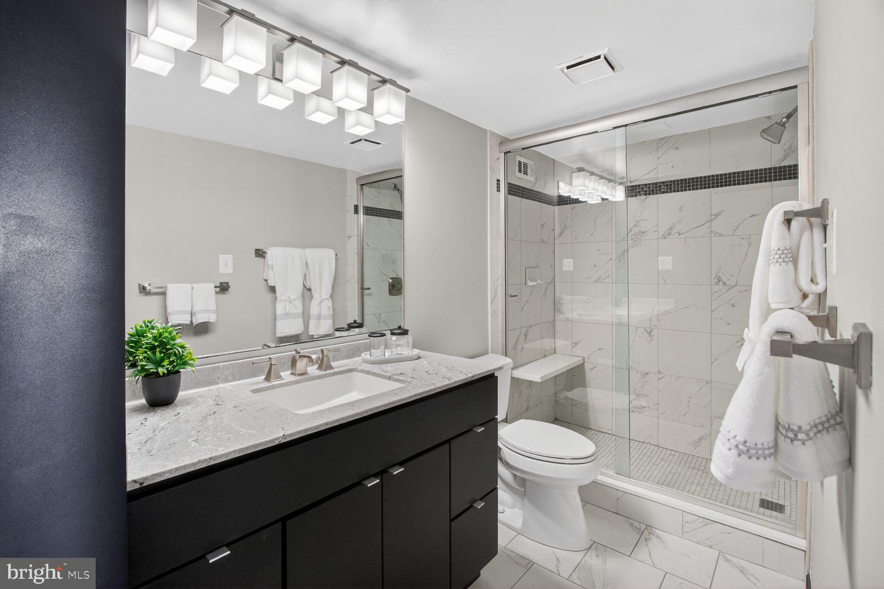 5225 Pooks Hill Road, Unit 1404S Bethesda, MD 20814 - Photo 16 of 29 Primary Bathroom with Walk-in Shower