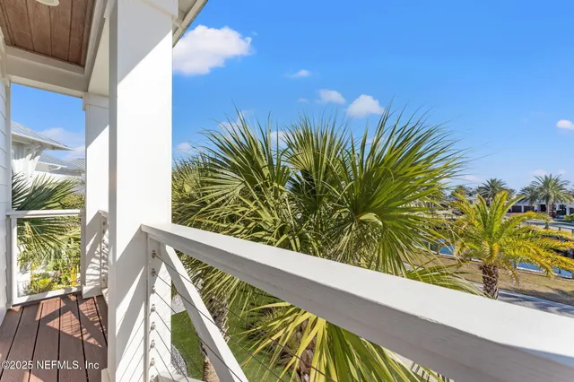 a view of a terrace with seating space