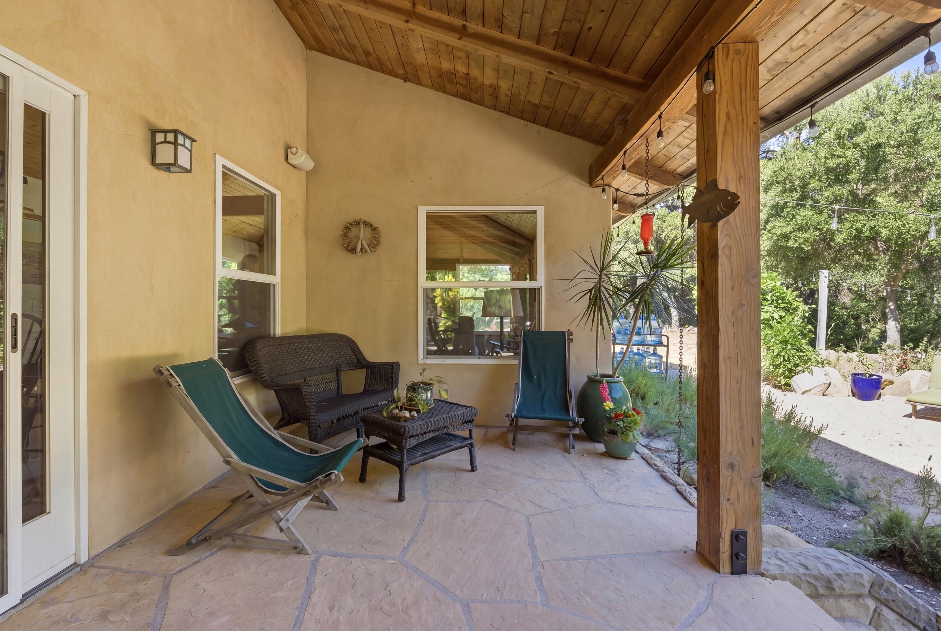 1743 San Marcos Pass Road Santa Barbara, CA 93105 - Photo 30 of 56 Back Porch - seating