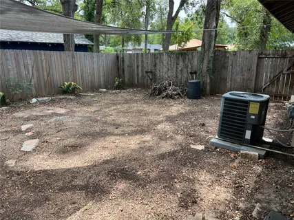 a backyard of a house