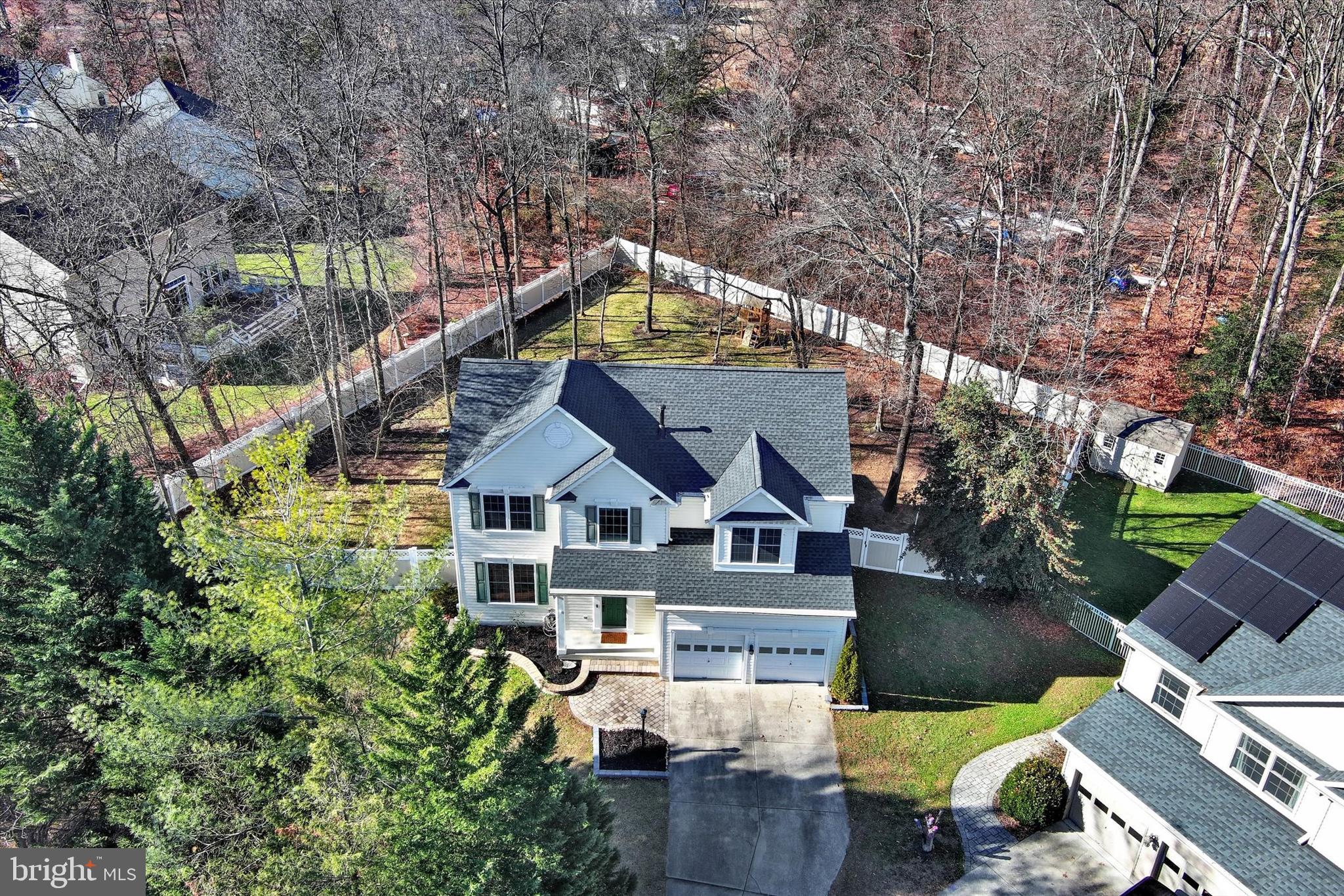 1590 Chapman Road Crofton, MD 21054 - Photo 45 of 70 a aerial view of a house with swimming pool and porch