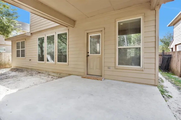 front view of house with an outdoor space