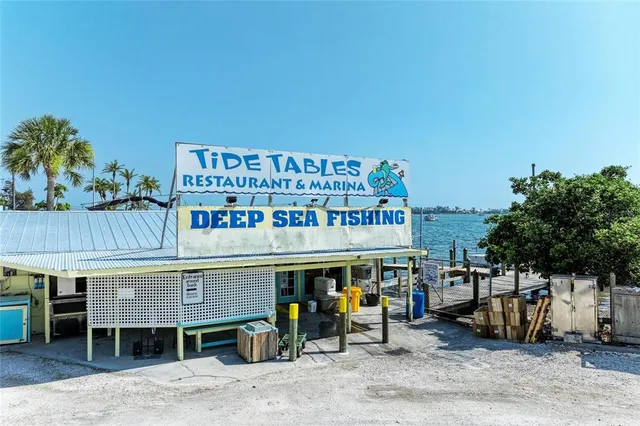 an aerial view of a house with a ocean view