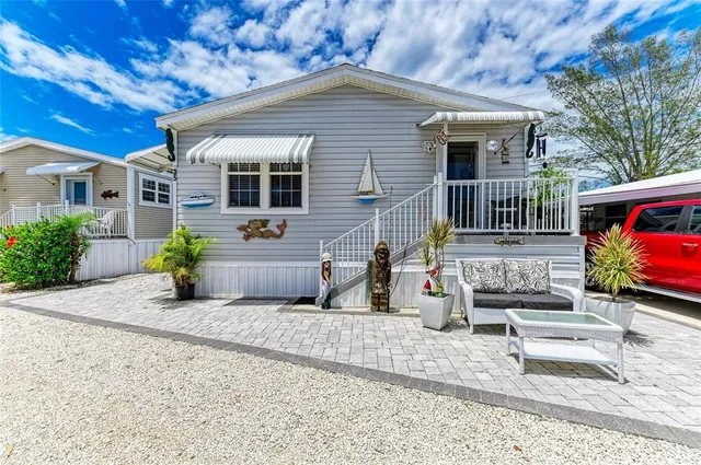 a view of a house with a patio