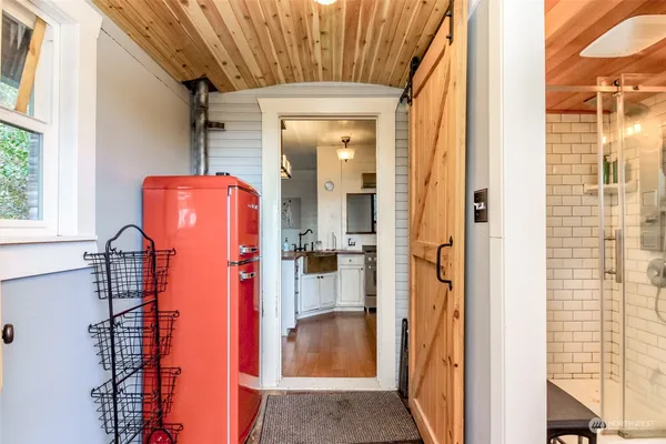 a view of storage and utility room