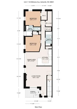 $795,000 | 134 Biltmore Avenue, Unit 1, Asheville, NC 28801