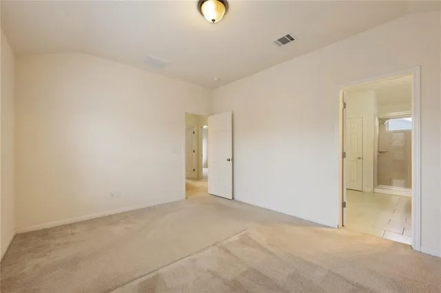 a view of an empty room