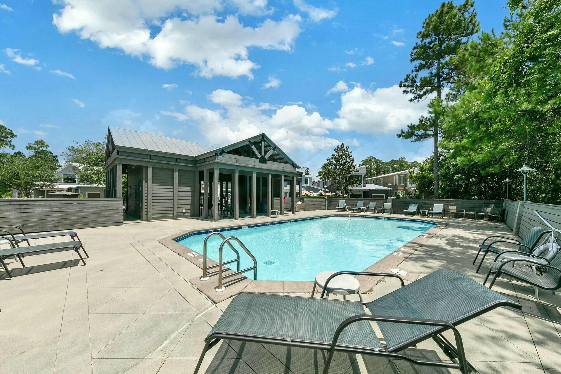 Lot 6 Edens Landing Circle Santa Rosa Beach, FL 32459 - Photo 11 of 14 a view of a patio with swimming pool