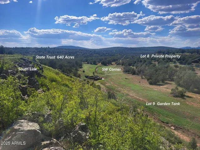 a view of a big yard with lots of green space