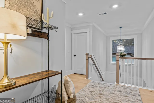 a view of a park with slide