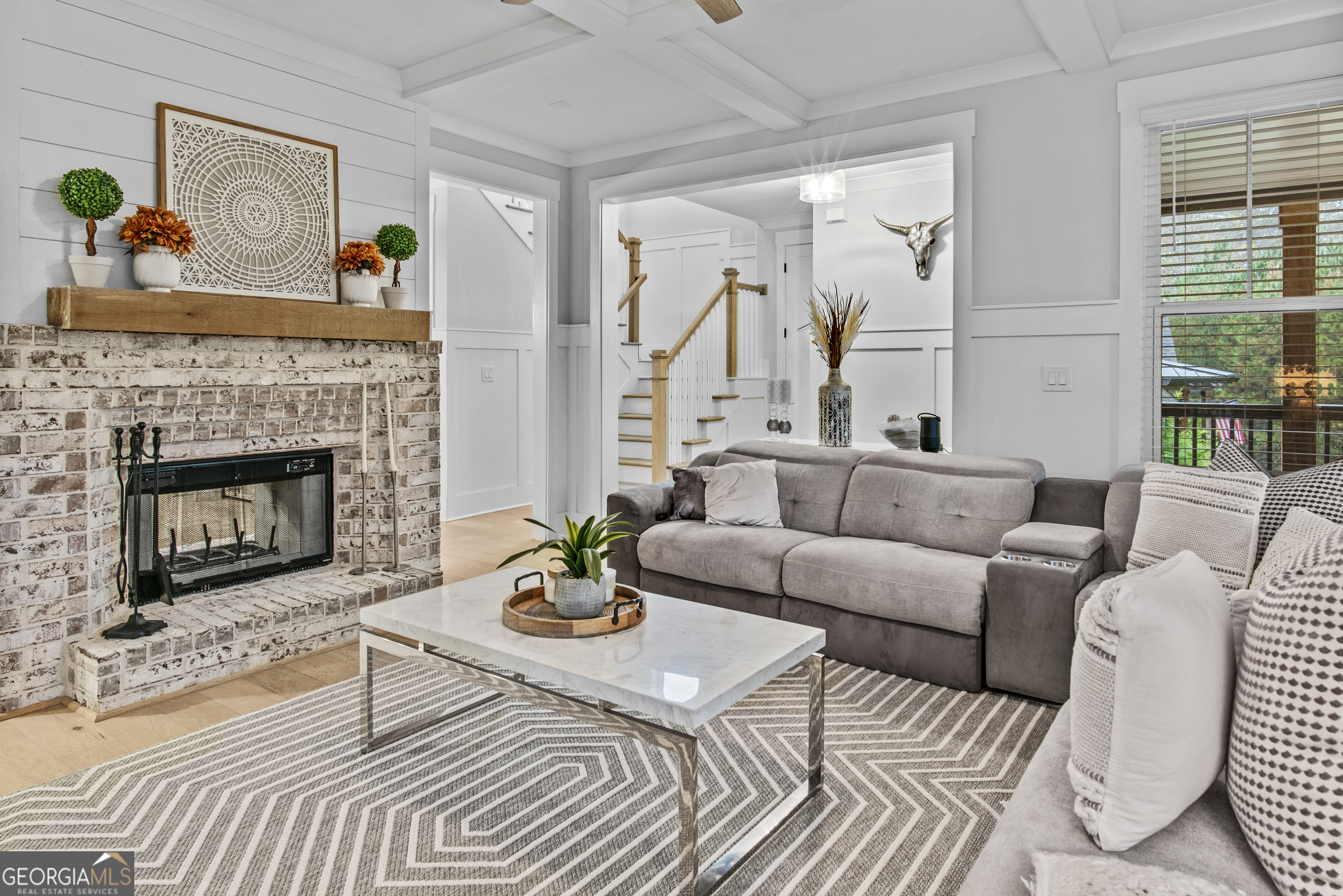 265 Federal Street Athens, GA 30607 - Photo 5 of 61 a living room with furniture and a fireplace
