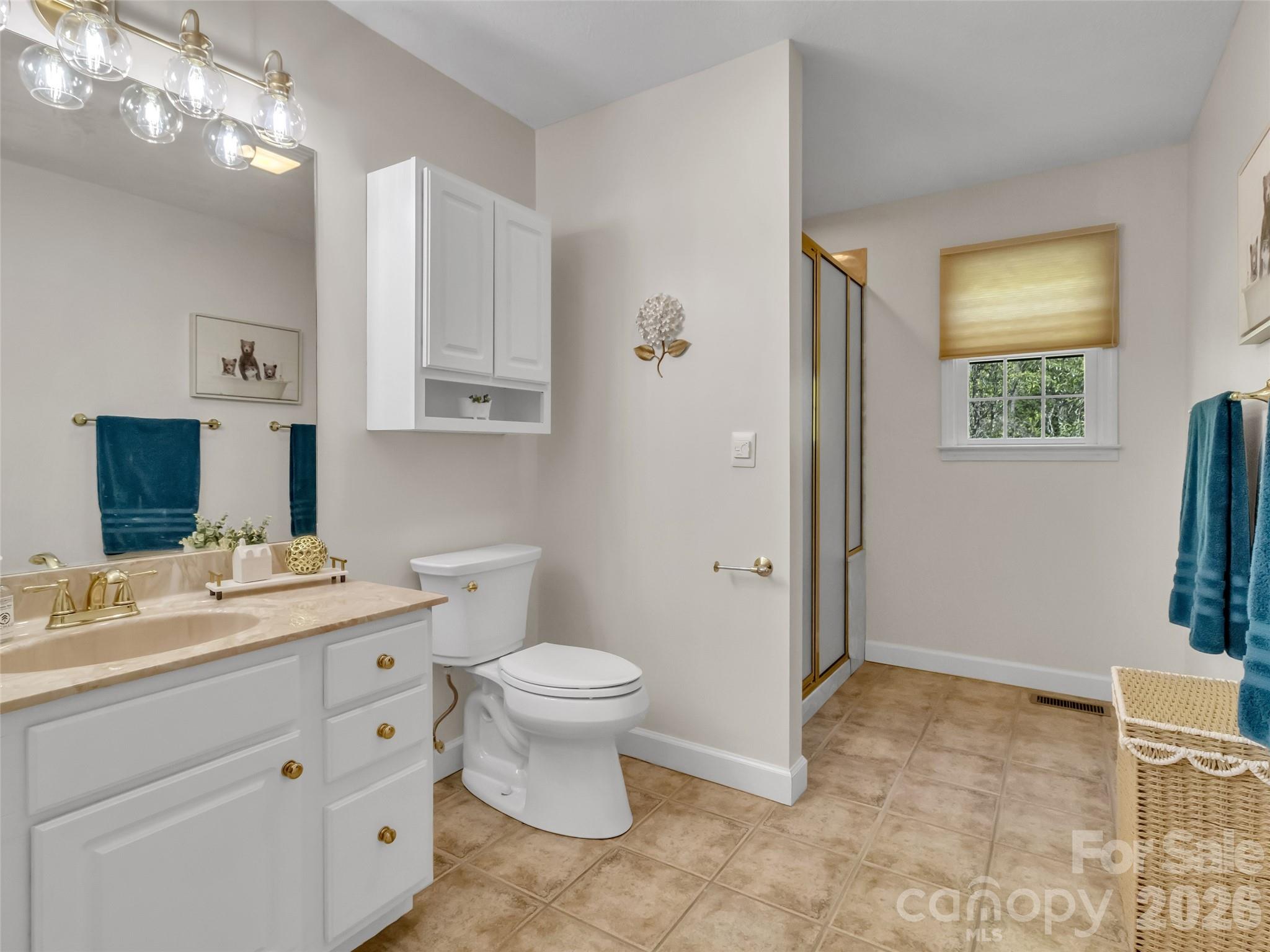 88 Adams Drive Clyde, NC 28721 - Photo 22 of 47 a bathroom with a toilet sink and mirror