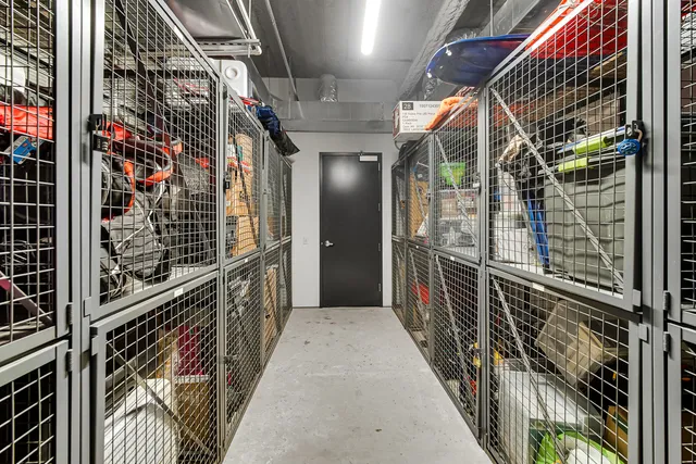 a view of storage and utility room