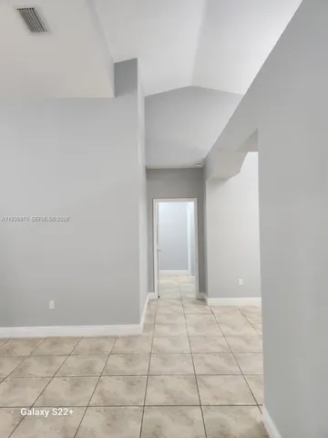 a view of an empty room