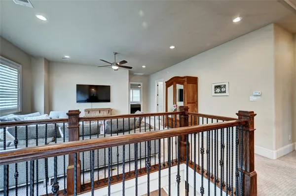 a view of living room with windows