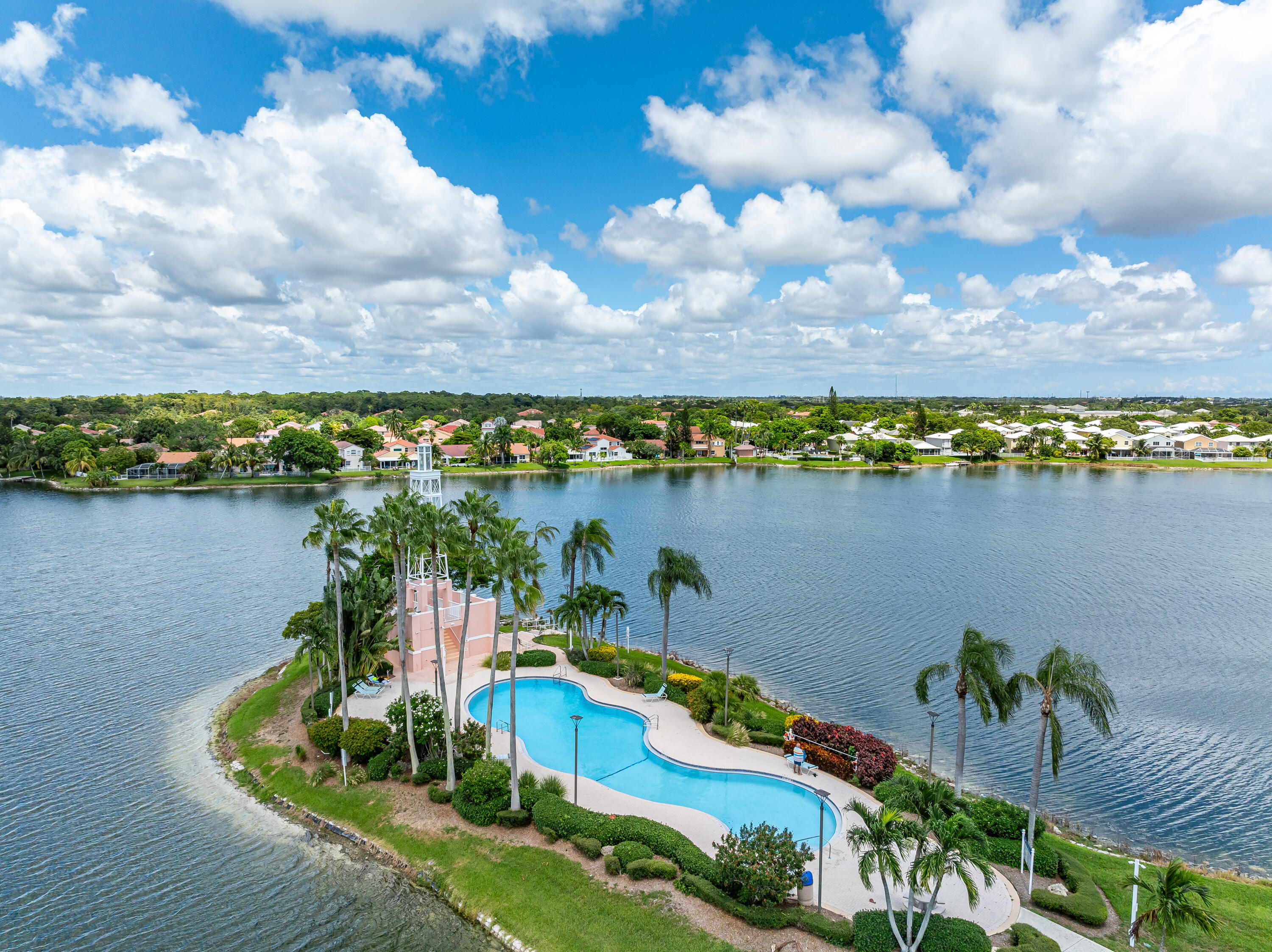 3084 Lighthouse Place Margate, FL 33063 - Photo 32 of 41 a view of a lake and a city