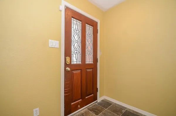 a view of front door