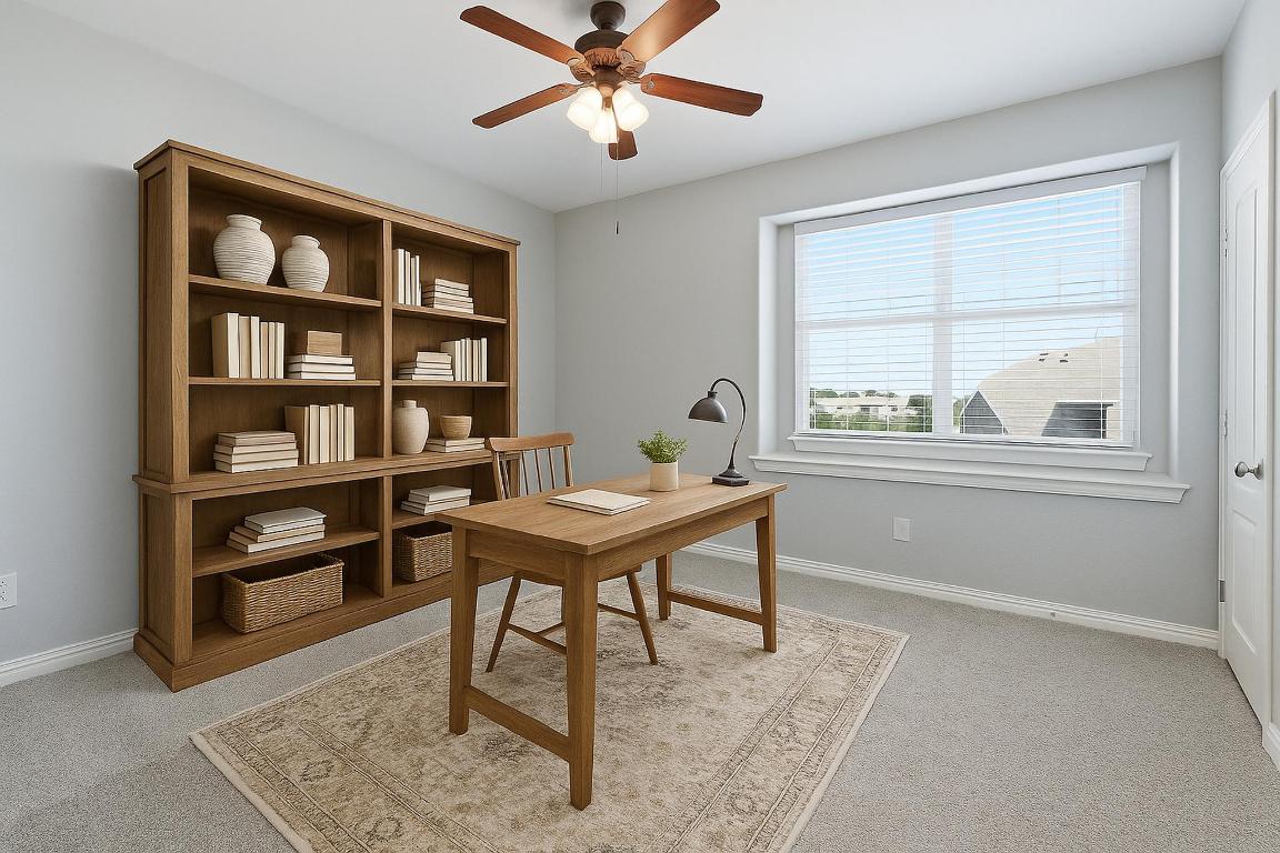 299 Limestone Trail Austin, TX 78737 - Photo 13 of 19 a reading room with furniture and a window