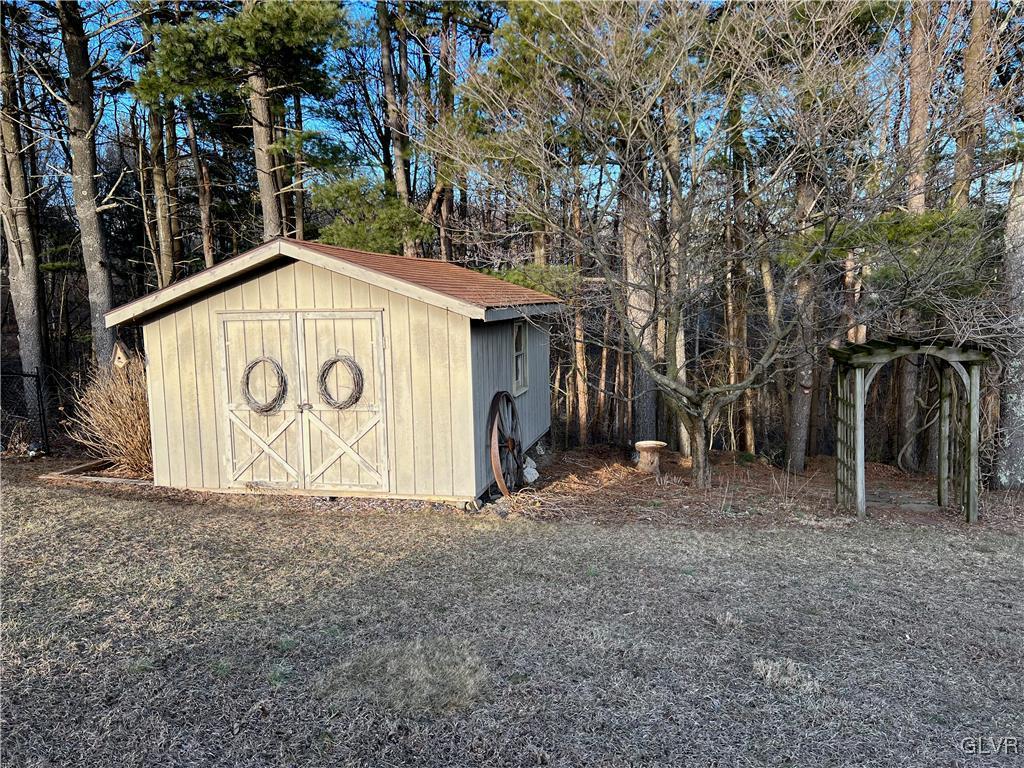 619 Stoney Run Road Pottsville, PA 17901 - Photo 14 of 15 a view of backyard with green space