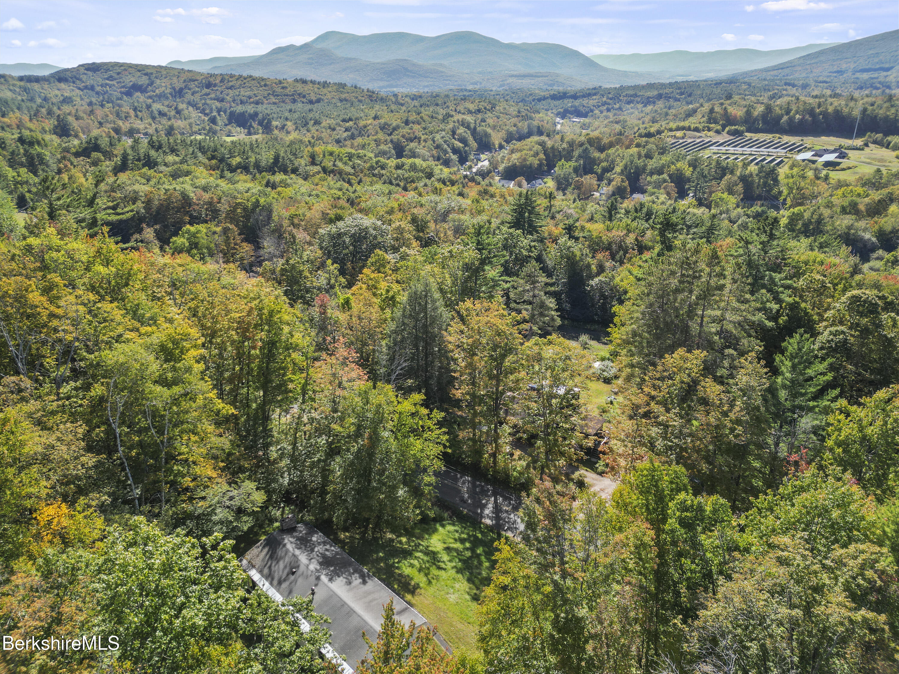 378 E Road Clarksburg, MA 01247 - Photo 36 of 36 an aerial view of residential house with outdoor space