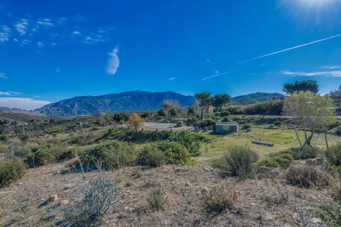 a view of a lake with a mountain view