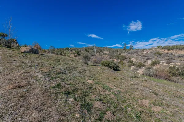 a view of a big yard with a house