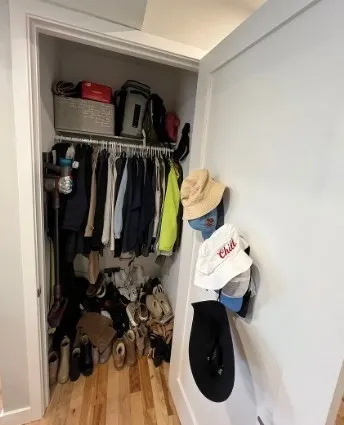 a view of storage and utility room