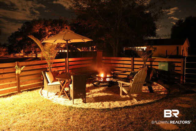 16266 Mcdowell Road Bay Minette, AL 36507 - Photo 42 of 45 Fire Pit/ Night View