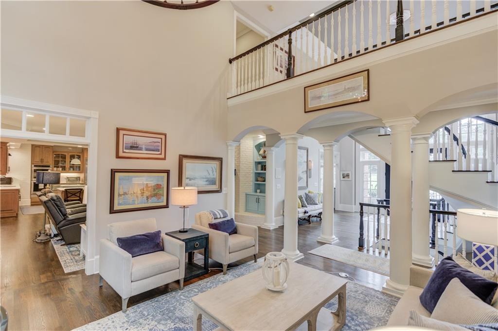 1345 Chandler Road Lawrenceville, GA 30045 - Photo 14 of 97 a living room with furniture and wooden floor